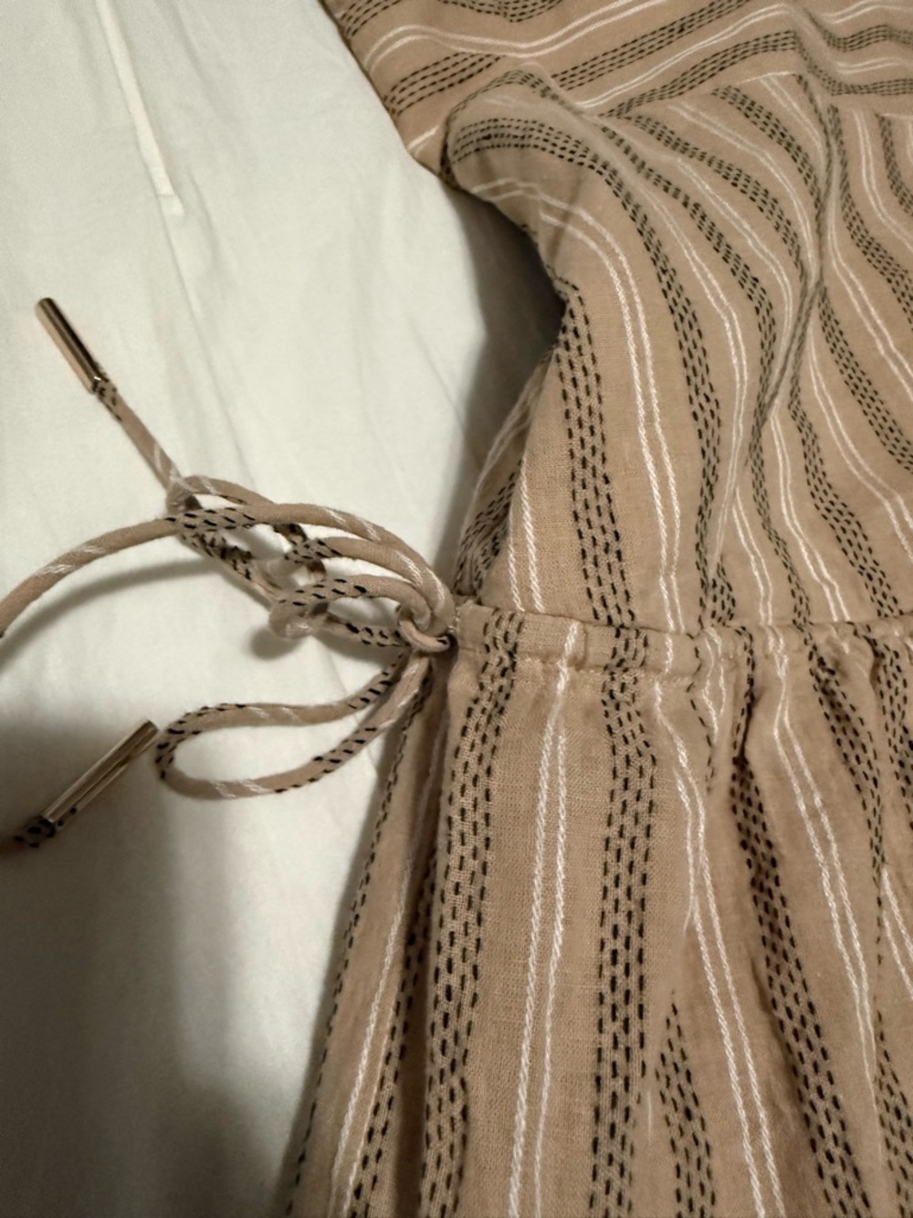 SIGNIFICANT OTHER
JORDAN DRESS - ALMOND/ BLACK STRIPE - Picture 12 of 16